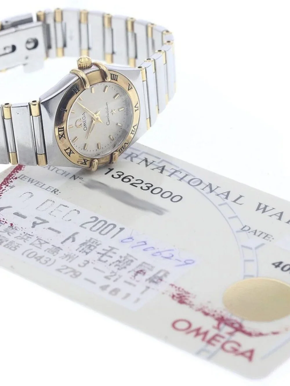 OMEGA Constellation 1362.30 Harf bar White Dial Quartz Ladies Watch_942082